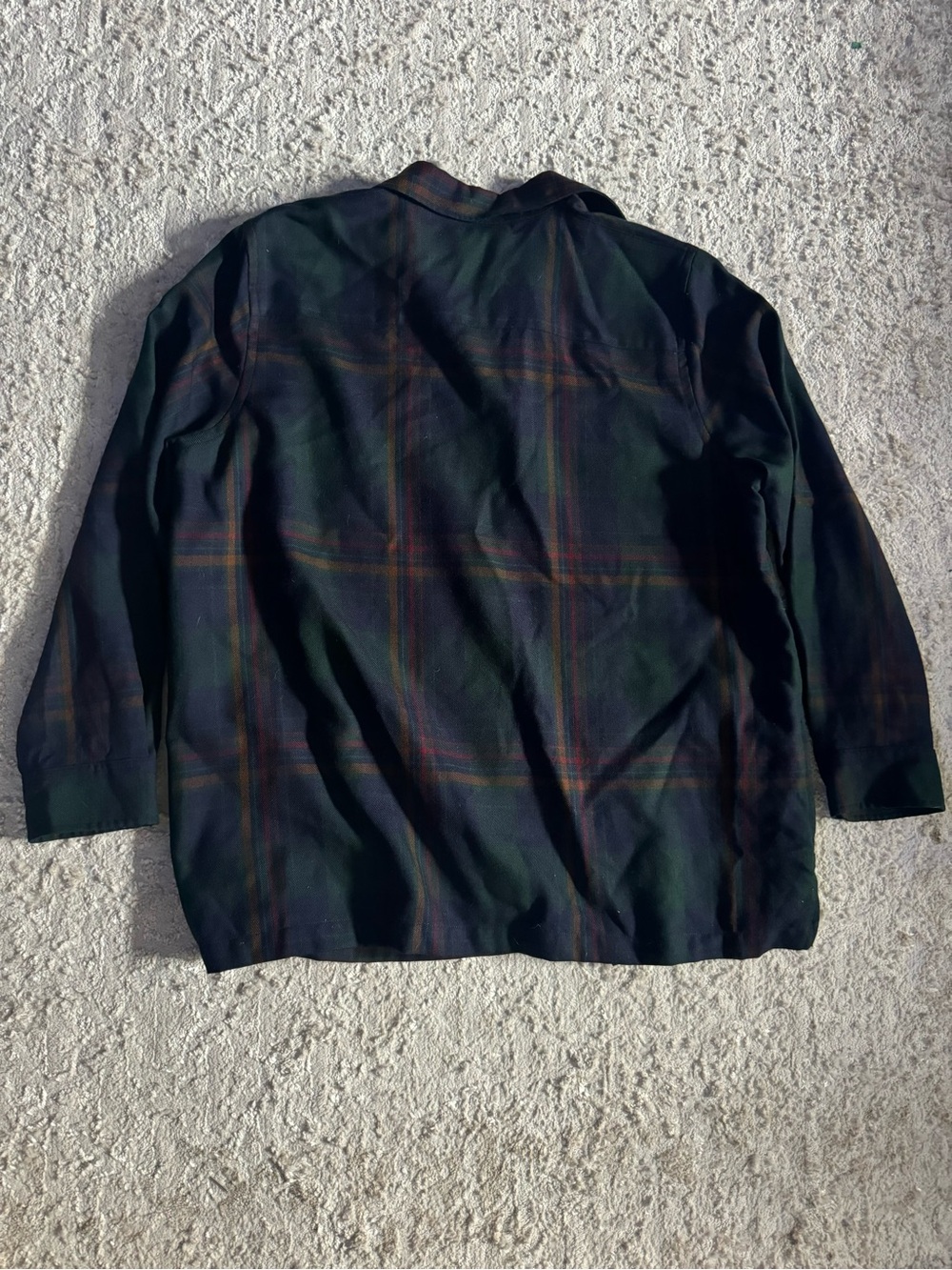 Ralph Lauren men’s xl Dark Green Plaid Shirt Jacket - Picture 2 of 4